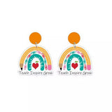 Teach Inspire Grow Teacher Earrings